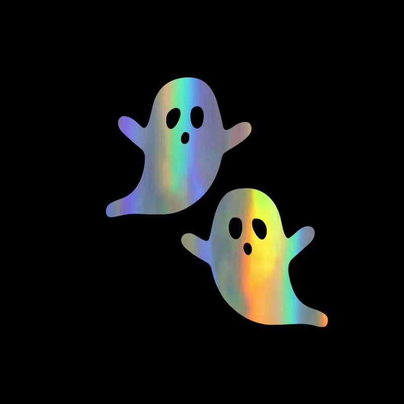 Ghostly Funny Halloween Decoration Car Rearview Mirror Window Wall Home Sticker_autovado.com