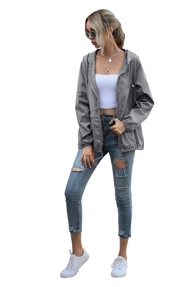Women's Zipper Hoodie Lightweight Outdoor Hiking Raincoat Jacket Jacket Ready in Stock_autovado.com