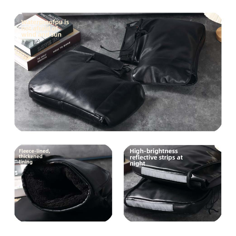 Winter Motorcycle Electric Battery Bike Throttle Gloves Warm Cold-Proof Windproof Anti-Freeze Handlebar Covers_autovado.com