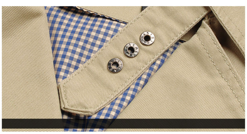 Men's Clothing Men's Casual Windbreaker Mid-length Men's Coat_autovado.com