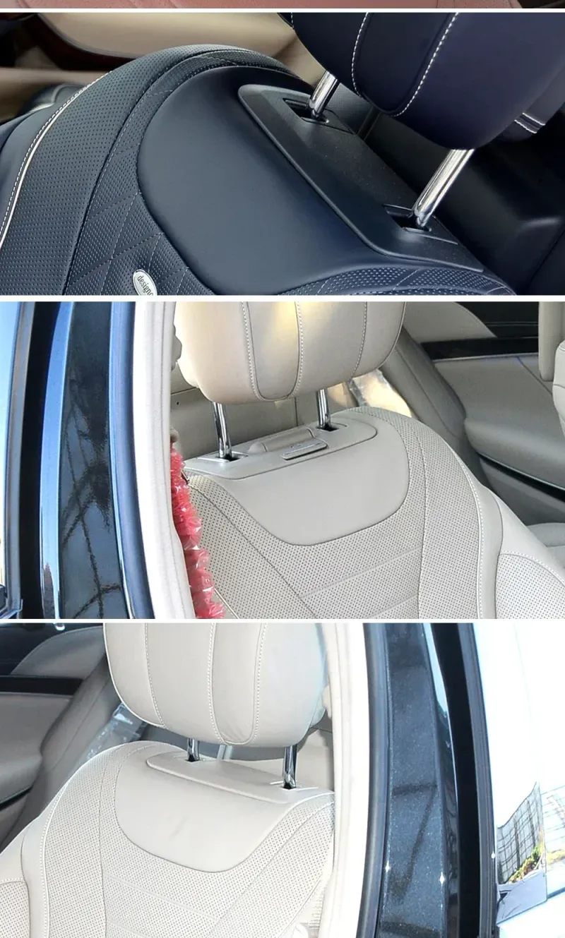 Front Left Right Clamp Headrest Car Seat Backrest Cover For Mercedes Benz S-Class W222 2014-2020_autovado.com