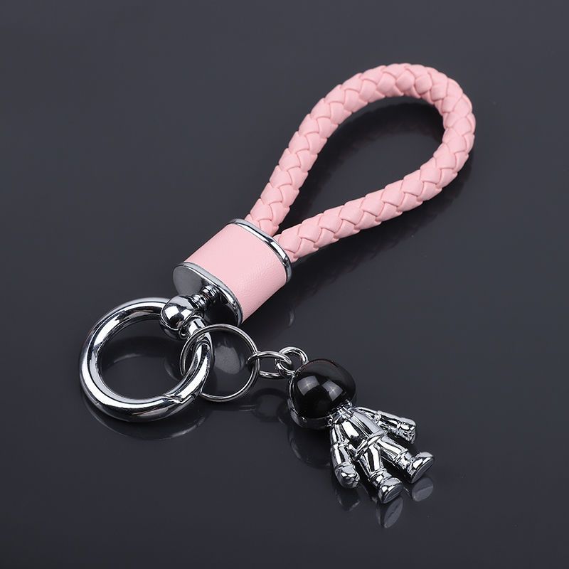 Car Key Chain Pendant Women's Men's High End Personality Creative Braided Leather Car Key Chain Cute Ins Internet Celebrity_autovado.com