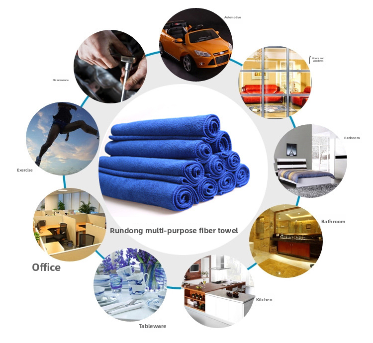 30*30CM Warp Knitted Nano Fiber Wash Car Wiping 220g/square Meter Cleaning Towel_autovado.com