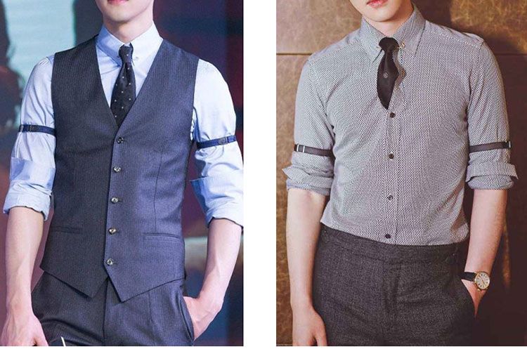 HOT 63 Styles Elastic Armband Shirt Sleeve Holder Women Men Unisex Adjustable Arm Cuffs Bands for Party Wedding Clothing_autovado.com