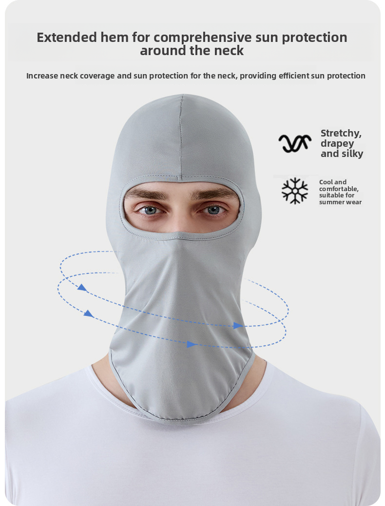 Outdoor Cycling Sun Protection Mask Bicycle Helmet Liner Windproof Sports Headscarf Head Cover Dustproof Hat For Men And_autovado.com