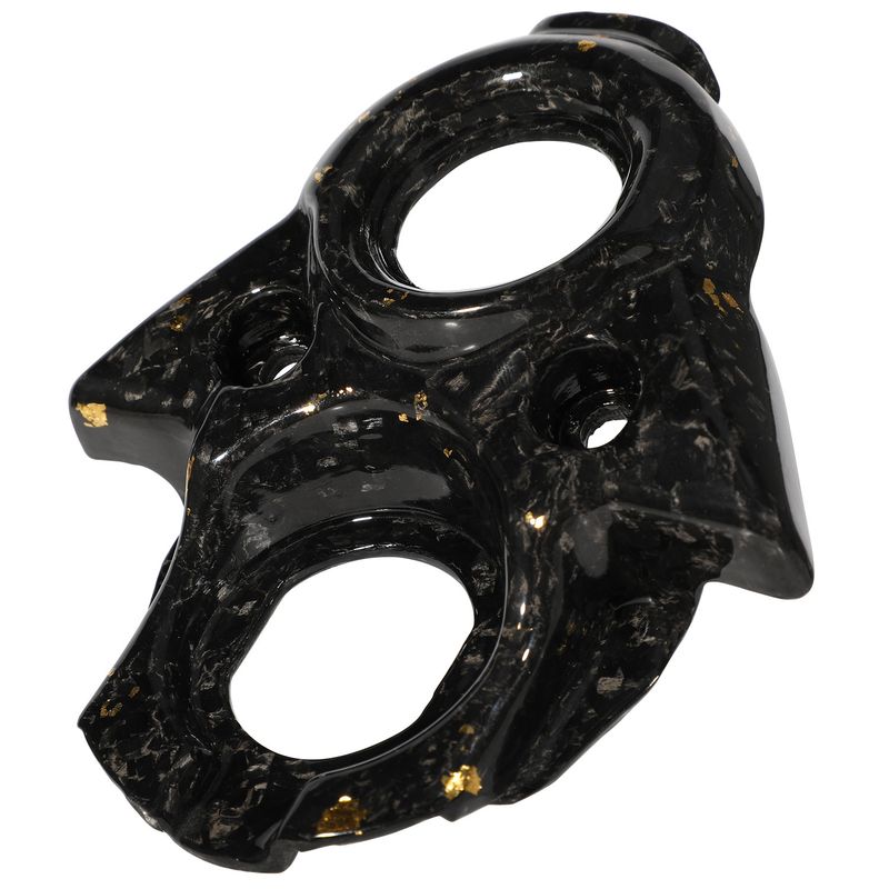 Carbon Fiber Center Console Cover For Electric Dirt Bike - Lightweight & Durable Motorcycle Accessory (15x15x6cm) - Black Gold & Black Purple Options_autovado.com