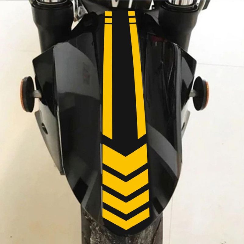 Motorcycle Mudguard, Body Reflective Arrow Line Warning Sticker, Electric Car A313_autovado.com