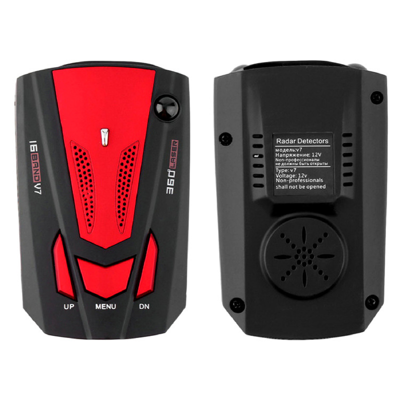 V7 12V 360 Degrees Speed Radar Detector Long Range Voice Alert Laser Radar Detector for Vehicles_autovado.com