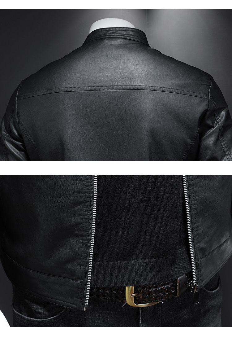 Men's Leather Jacket Men's Autumn/winter Motorcycle Casual Coat Men's_autovado.com