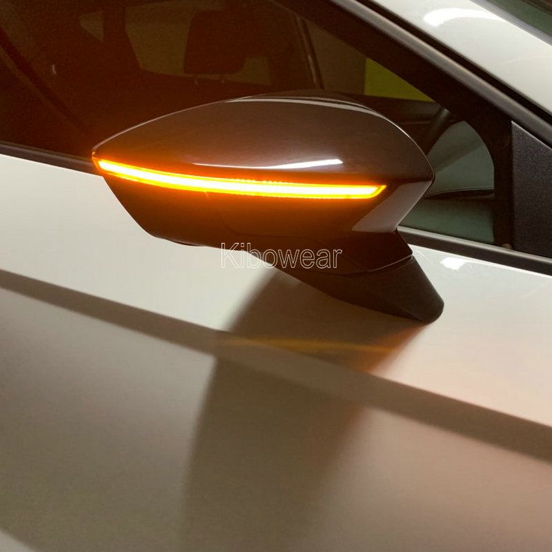 2pcs Dynamic Blinker for Seat Leon III 5F ST FR Cupra Arona KJ7 Ibiza 6F LED Turn Signal Mirror Arrow 2013 2017 2018 2019_autovado.com