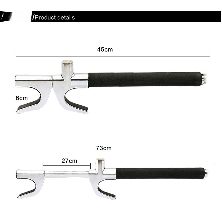 New Car Steering Wheel Multifunctional Adjustable Telescopic Security Anti-theft Thickened Window-breaking Metal_autovado.com