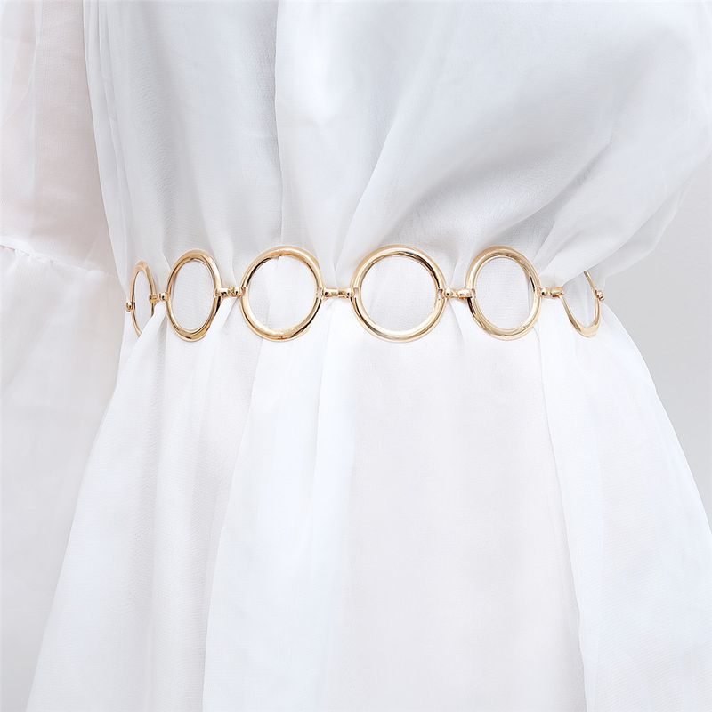HOT Y2k Women's Fashion Cute Heart Shaped Metal Dress Jeans Chain Waistband Accessories Waist Belt for Women_autovado.com