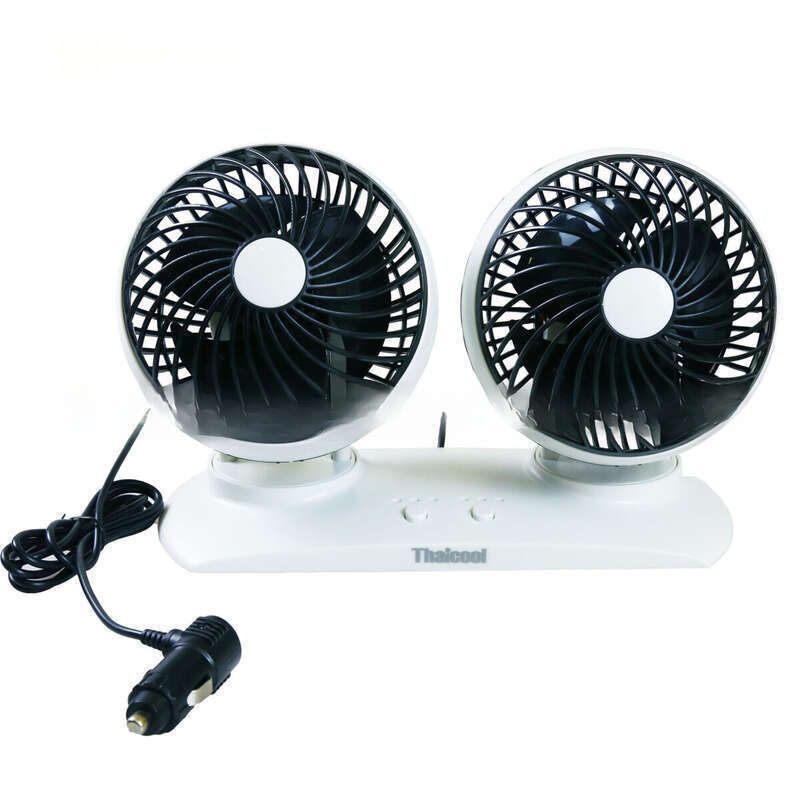 Taigu Special Offer 5.5-inch LED Brushless Electric Fan Silent Spherical Double Head Car Turbofan_autovado.com