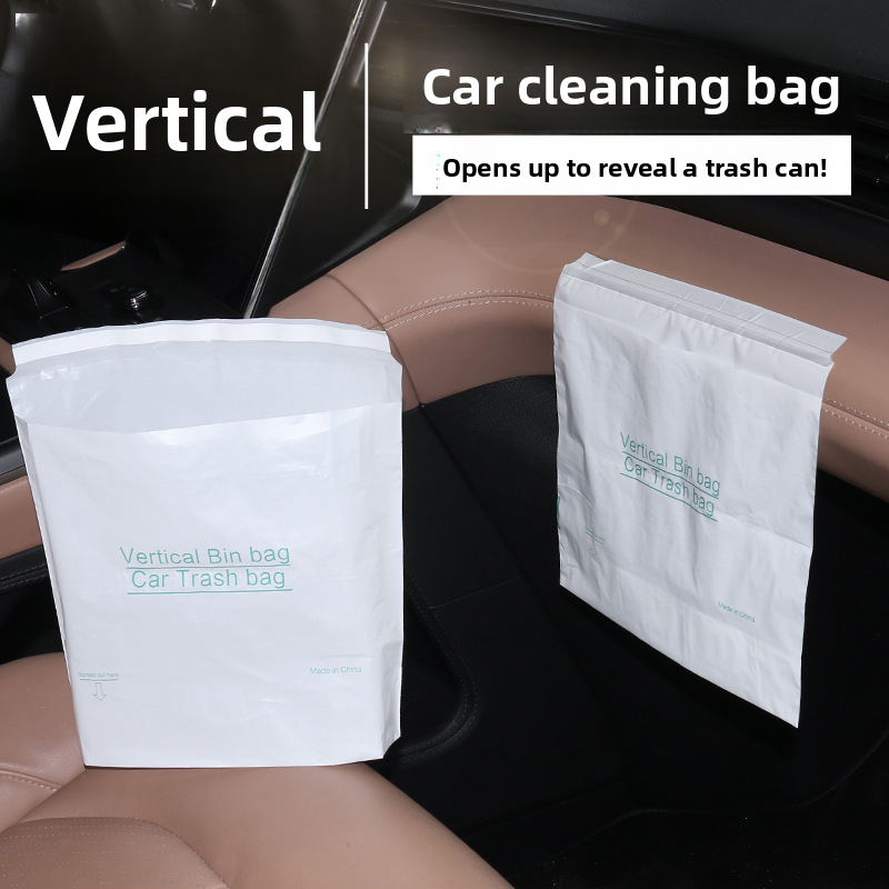 Adhesive Mini Stand Small Desktop Trash Disposable Car Vomit Bags_autovado.com