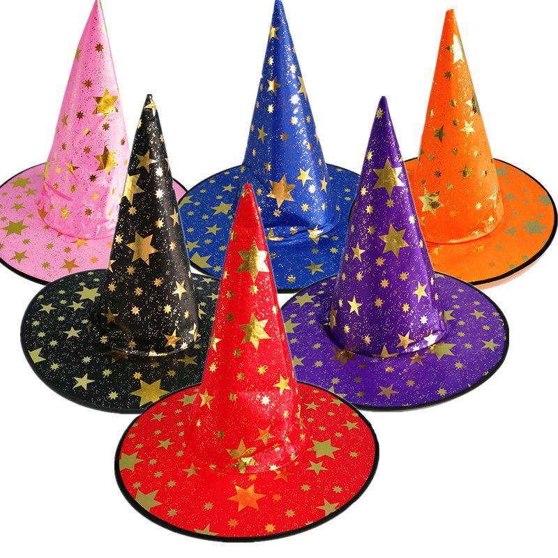 Unisex Halloween hat children adult masquerade dress up witch hat party supplies wizard hat witch hat_autovado.com
