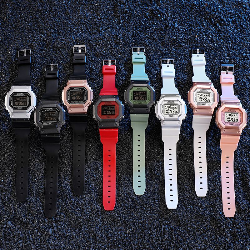 Unisex Unicorn Couple Square Electronic Watch Student Watch Women's Simple Luminous Waterproof Sports Men's Fashion Watch_autovado.com