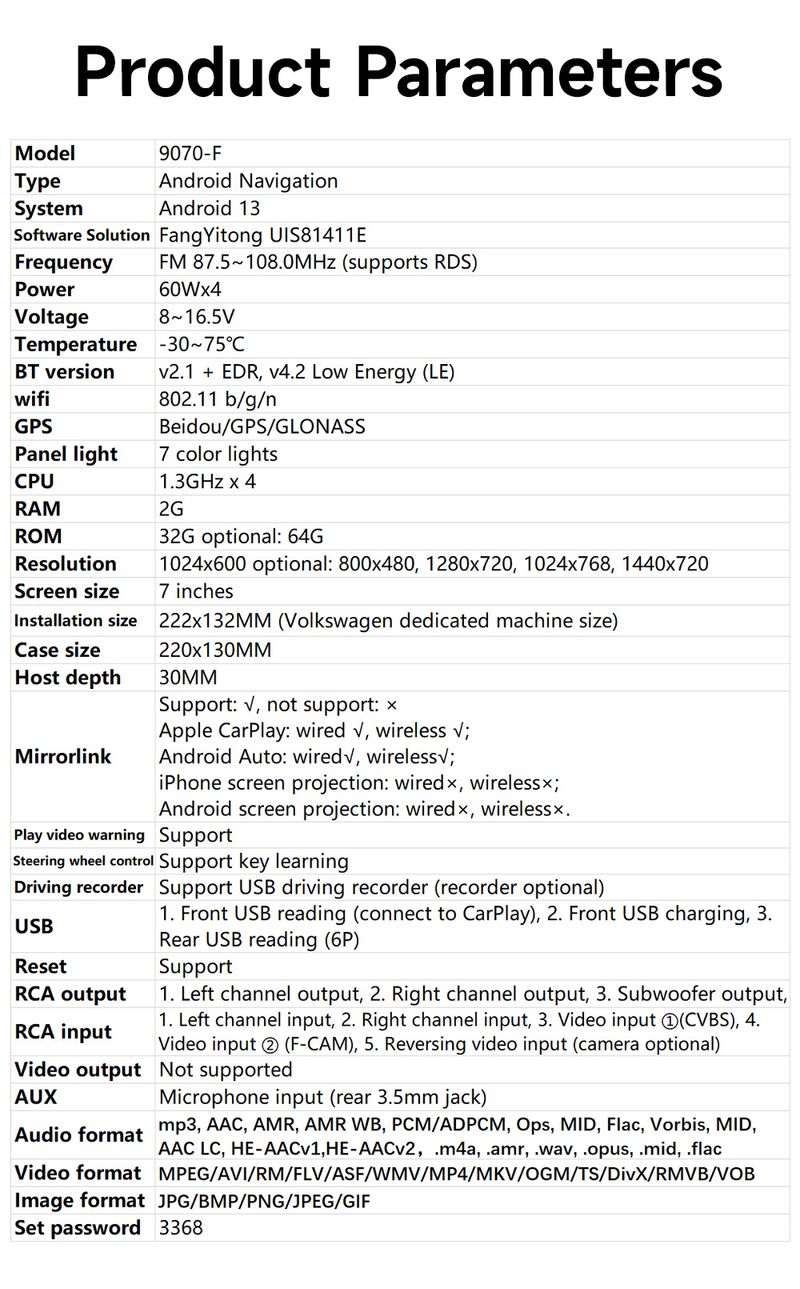 Suitable For Volkswagen Android Car Stereo With Wireless CarPlay - HD Touchscreen Navigation System_autovado.com