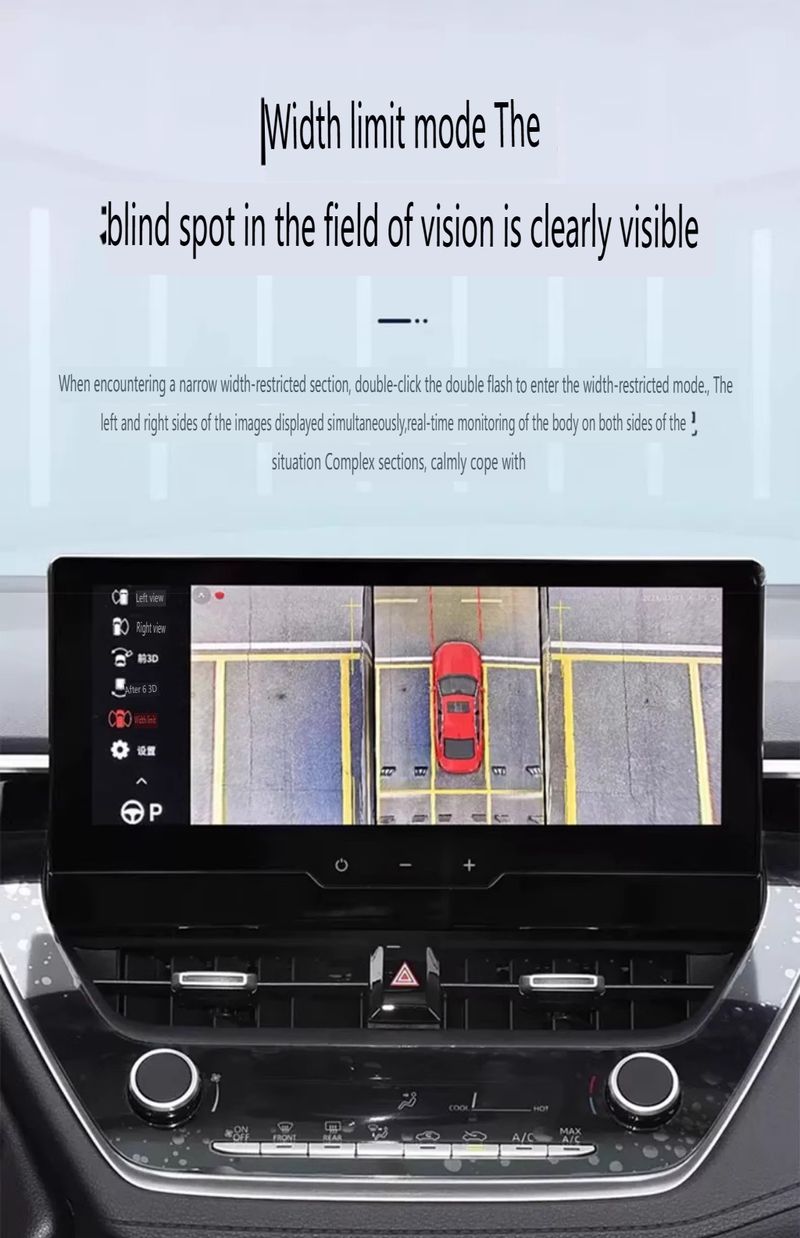 3D 360° Panoramic Camera System For New Toyota Prado - HD Night Vision Parking Assistant With 4 Channel DVR & Loop Recording_autovado.com