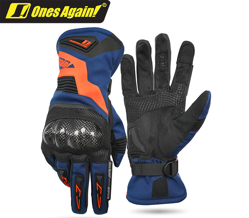 OnesAgain Motorcycle Winter Riding Gloves Men Long Waterproof Windproof Warm Women Rider Motorbike Anti-drop_autovado.com