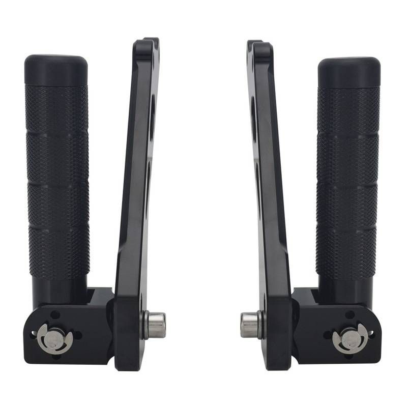 Universal Aluminum Alloy Rear Foot Peg - Durable & Lightweight For Motorcycle/Bike Customization (26x16.3x4.5mm, Black)_autovado.com