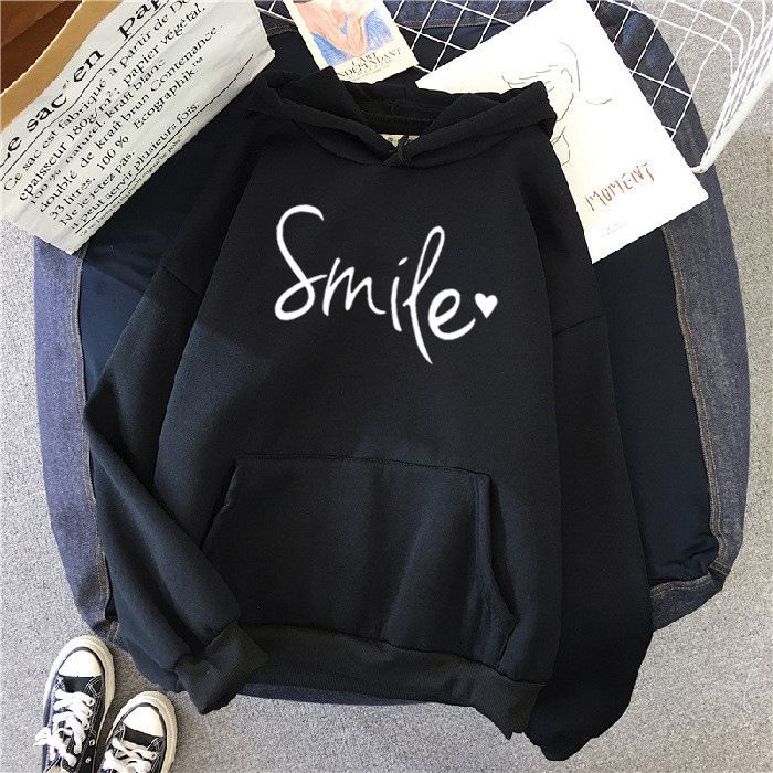Women's clothing 2023 new autumn letter hooded loose ladies sweatshirt women's tops _autovado.com