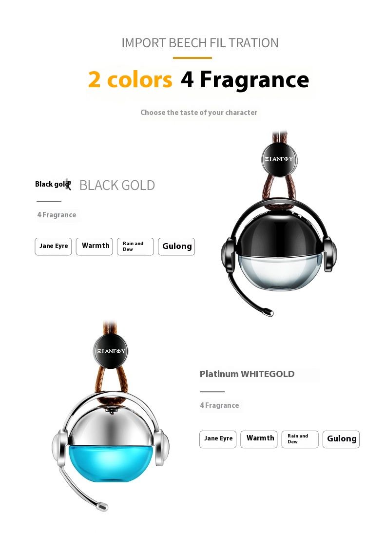 2024 New Creative Metal Pendant Car Perfume Pendant Car Perfume in Car Fragrance Bottle Essential Oil Fragrant Car Pendant_autovado.com
