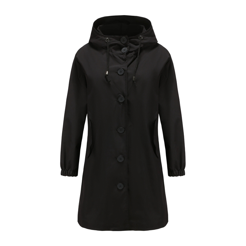 new anti splash hooded windbreaker women's casual long coat women's loose large size outdoor windbreaker 23_autovado.com
