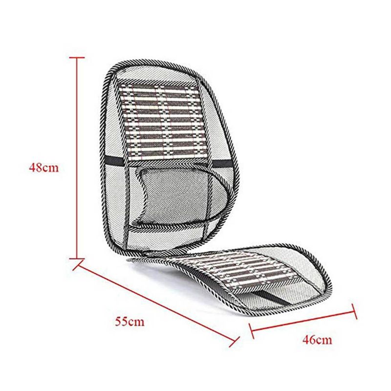 Ventilation Breathable Interior Accessories Chair Massage Lumbar Car Seat Cooling Support Waist Cushion Auto Back Pad_autovado.com