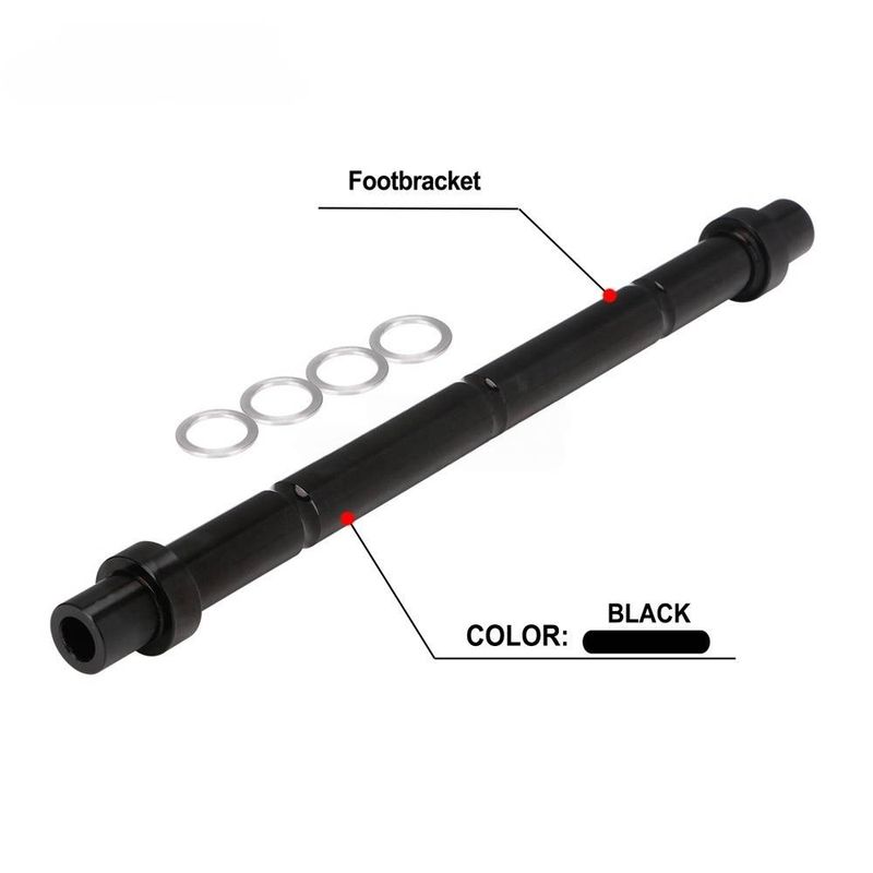 Heavy-Duty Footpeg Support Bar For Off-Road E-Bike & Motorcycle Upgrades - Reinforced Aluminum Alloy (210mm, Black/Silver)_autovado.com