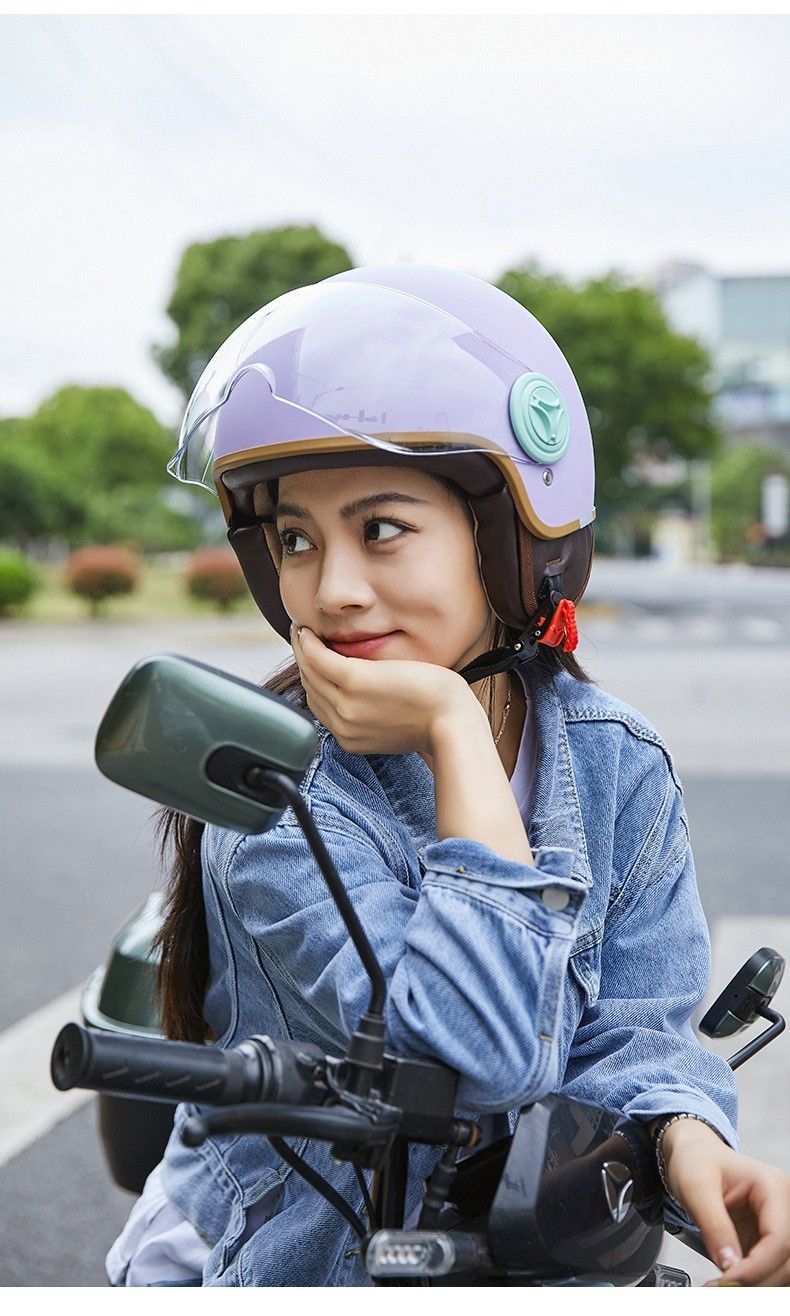 3/4 Motorcycle Helmet With Bluetooth & Cat-Ear Design – Lightweight ABS Shell, 3C Certified, Transparent Visor (Unisex Adult)_autovado.com
