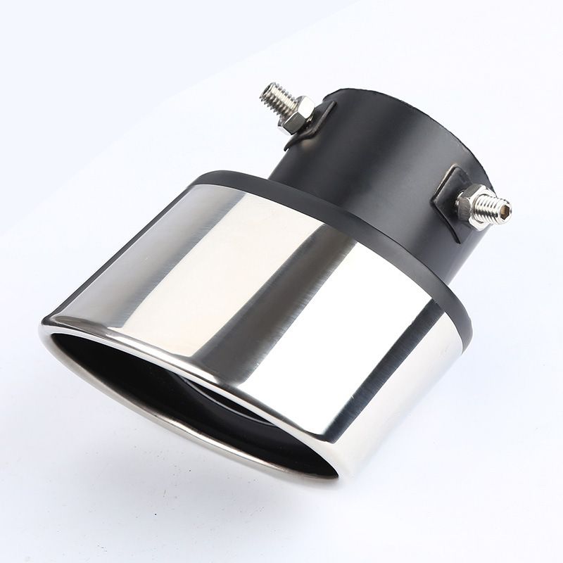 Stainless Steel Muffler Gas Cover Decoration Single Car Exhaust Pipe Universal Tail Throat_autovado.com