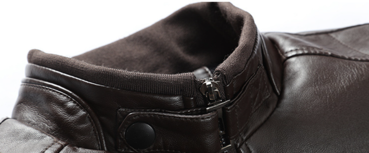 Men's Clothing New leather jacket for men, slim style jacket for young men,spring new style for men, handsome motorcycle men's leather jacket_autovado.com