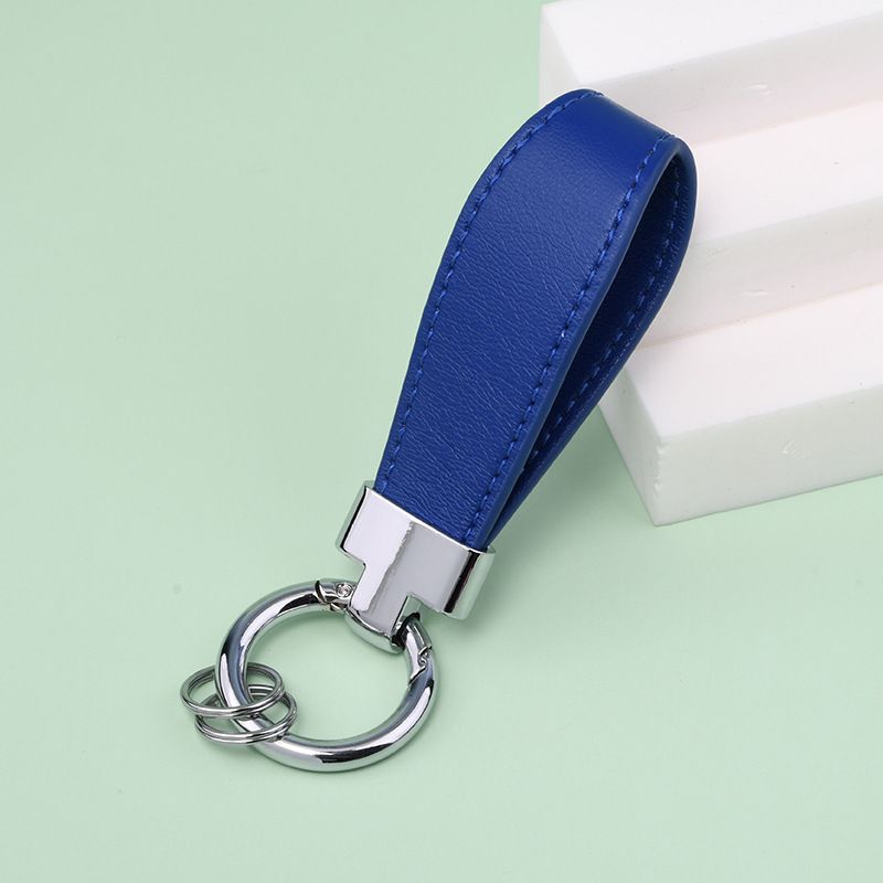 T Shaped Leather Keychain Stylish And Simple Mini Key Ring Creative Portable Color Pendant Key Chain_autovado.com