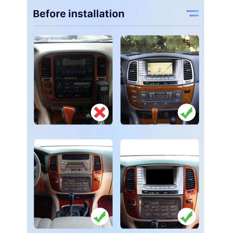 Applicable to Land Cruiser LC100 Navigation System Lexus LX470 Radio Stereo Multimedia_autovado.com