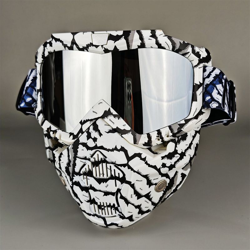 NAFEIB Multi-Purpose Sports Goggles With Interchangeable Lenses - Windproof UV Protection Anti-Glare Mask For Cycling Skiing Outdoor Activities_autovado.com