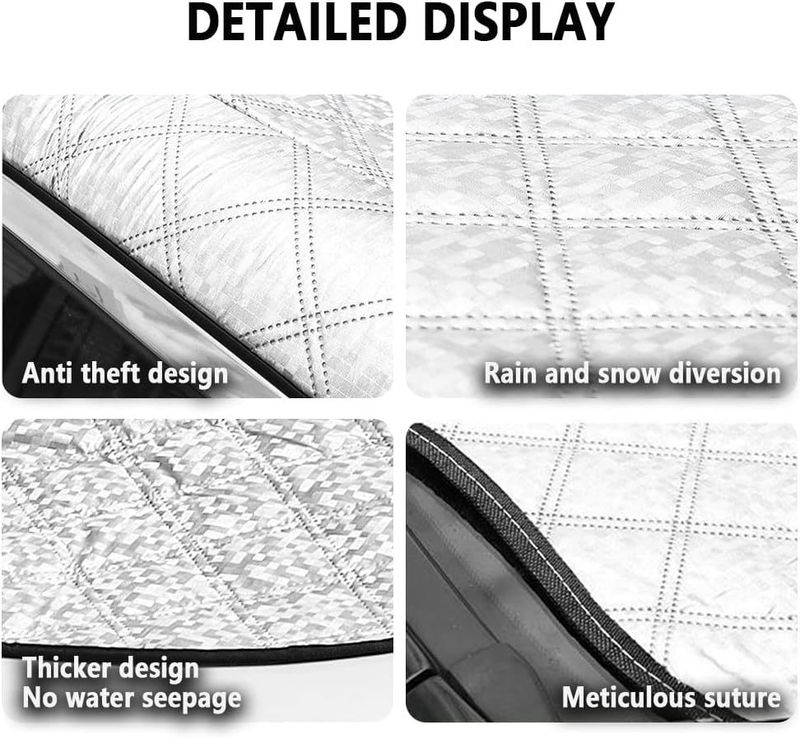 new car snow shield antifreeze outdoor cover cross border front windshield protective cover winter thickened snow shield_autovado.com