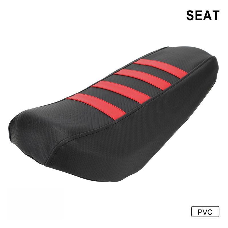 Motorcycle Seat Cover - Waterproof, Dustproof, Heat-Resistant PVC Material For Custom Bike Modifications (39x29.5x3cm, Red/Blue/Black/Purple)_autovado.com