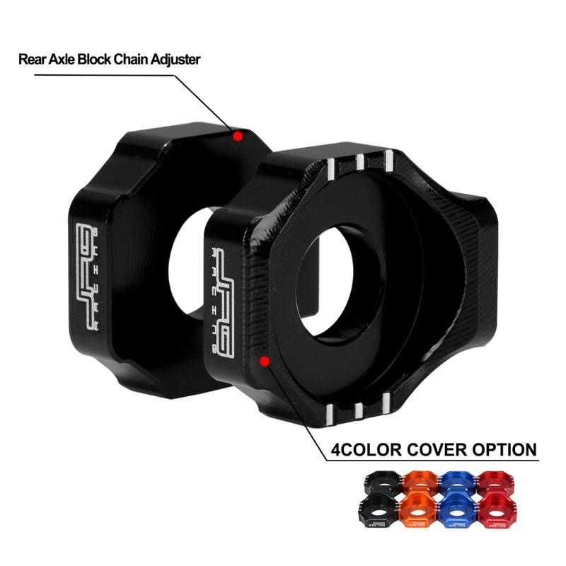 JFG J-2001 Motorcycle Chain Adjuster For Dirt Bike Rear Wheel - Universal Fit For Off-Road Modifications (Black/Red/Blue/Gold/Orange)_autovado.com