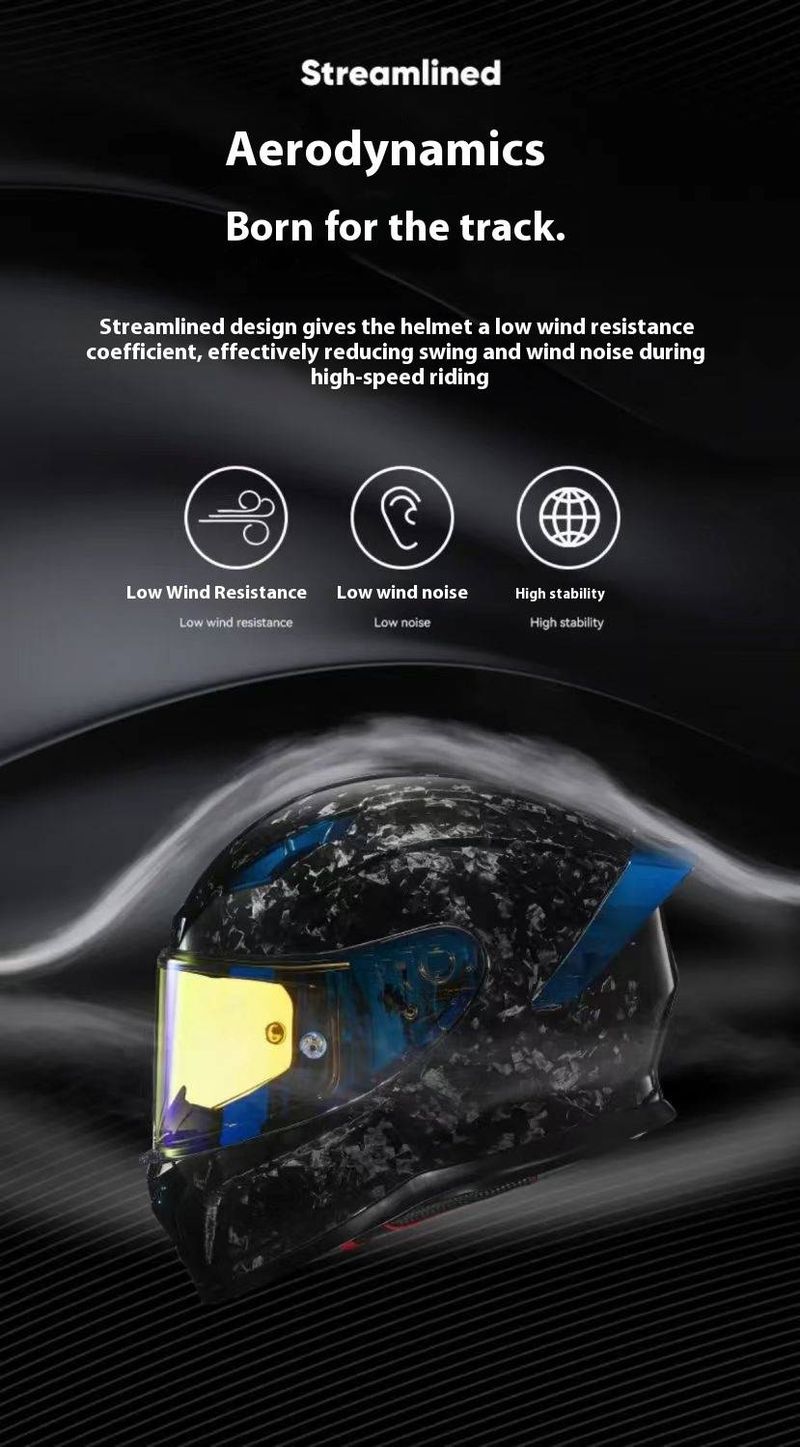 DOT-Certified Carbon Fiber Full-Face Motorcycle Helmet – Ultra-Lightweight 3K/12K/Forged Carbon With Bluetooth, All-Season Riding Protection (M-XXL)_autovado.com