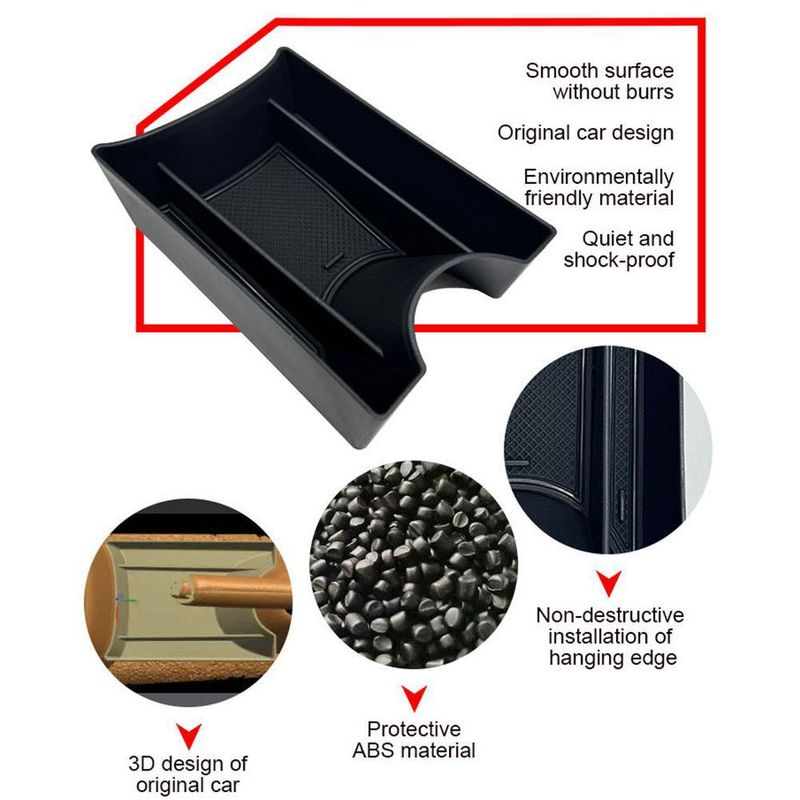 Suitable For 13-21 UP Central Control Armrest Storage Box, Interior Modification, Etc_autovado.com