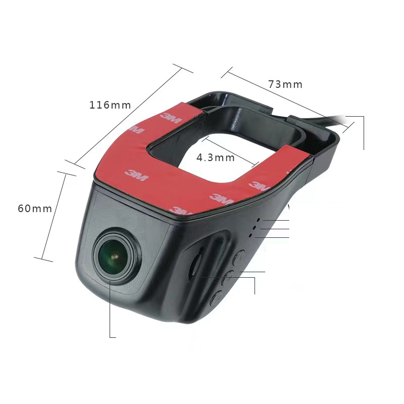 Hidden Driving Recorder Hd Night Vision 1080Pwifi Mobile Phone Interconnection Parking Monitoring Car Dvr_autovado.com