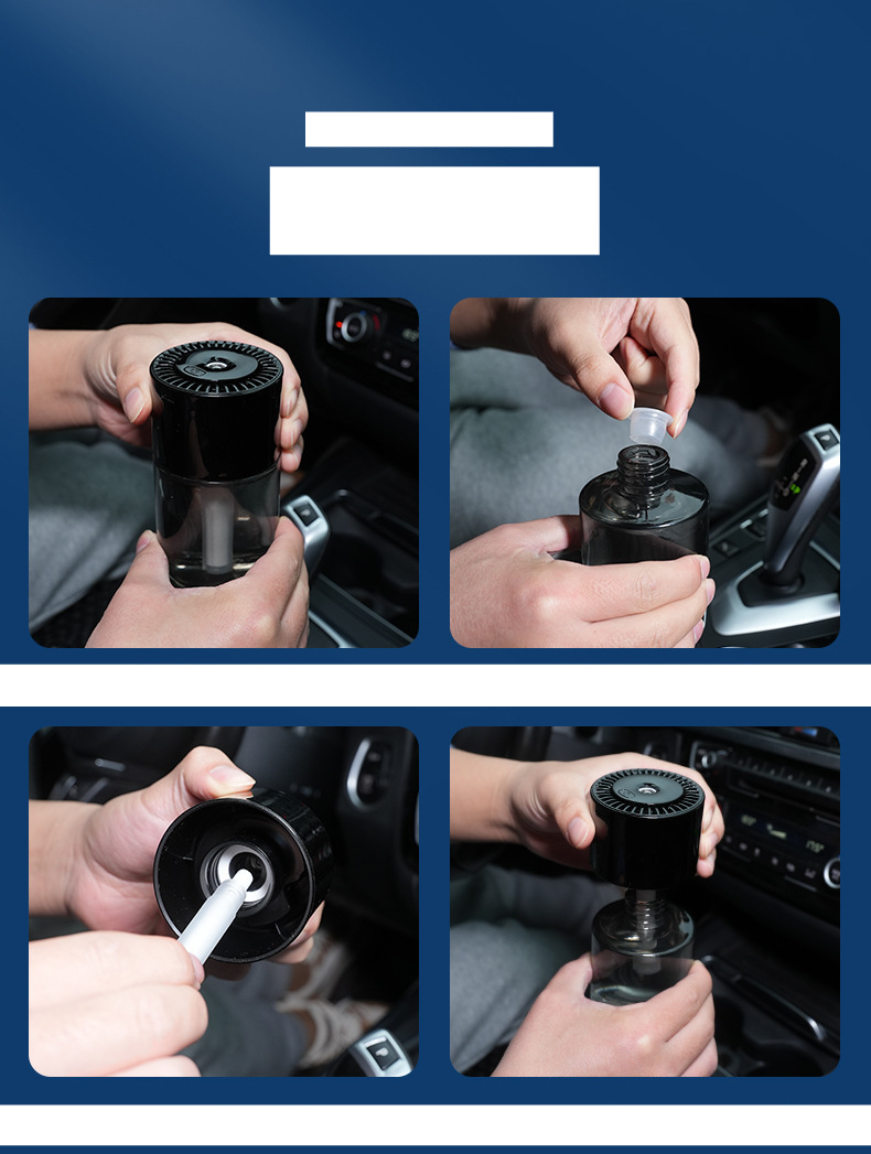 Car aromatherapy Machine car intelligent star ceiling lamp car perfume atomization humidifier automatic deodorant spray_autovado.com
