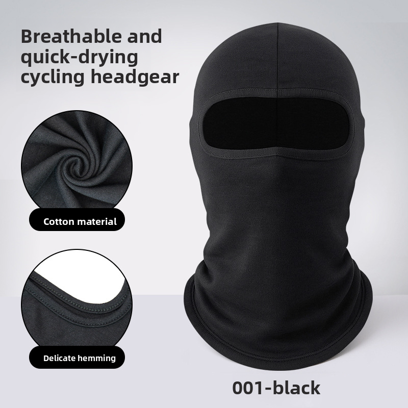 New Cycling Sun Protection Mask Neck Guard Full Cotton Dustproof Breathable Head Cover Sunshade Motorcycle Helmet Liner_autovado.com