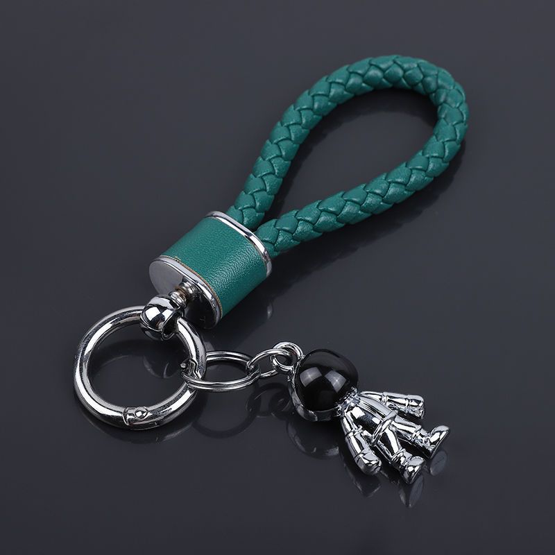 Car Key Chain Pendant Women's Men's High End Personality Creative Braided Leather Car Key Chain Cute Ins Internet Celebrity_autovado.com