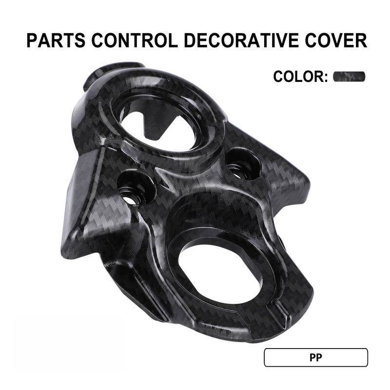 Universal Carbon Fiber Look Motorcycle Dashboard Cover Trim Accessory For Off-Road E-Bikes - J-20-QF Model (12x10x3cm)_autovado.com