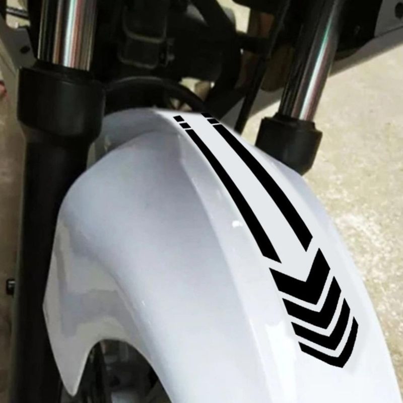 Motorcycle Mudguard, Body Reflective Arrow Line Warning Sticker, Electric Car A313_autovado.com