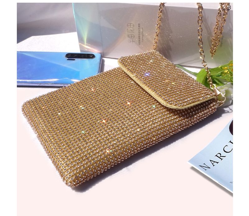 Evening Bags Diamond-encrusted Mobile Phone Bag Women's Crossbody Bag Chain Shoulder Bag Advanced Sense Vertical Evening Small Bag_autovado.com
