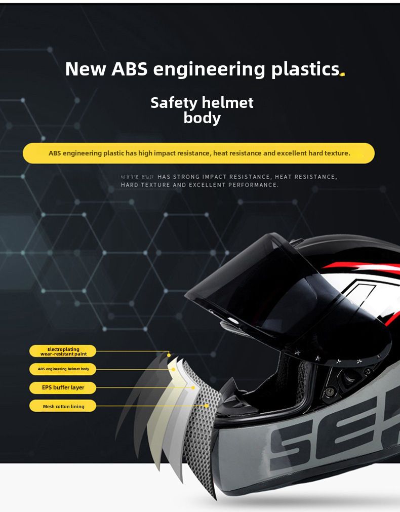 Certified National Standard Motorcycle Helmet Full Helmet Men's and Women's Winter Warm Safety Four Seasons Knight Electric Motorcycle Full Helmet_autovado.com