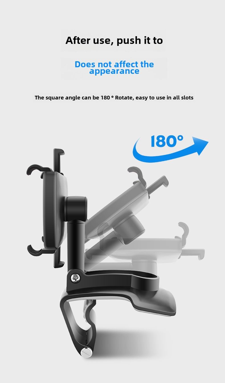 Cross-border car mobile phone bracket car multi-function rotating car dashboard rearview mirror navigation bracket wholesale_autovado.com