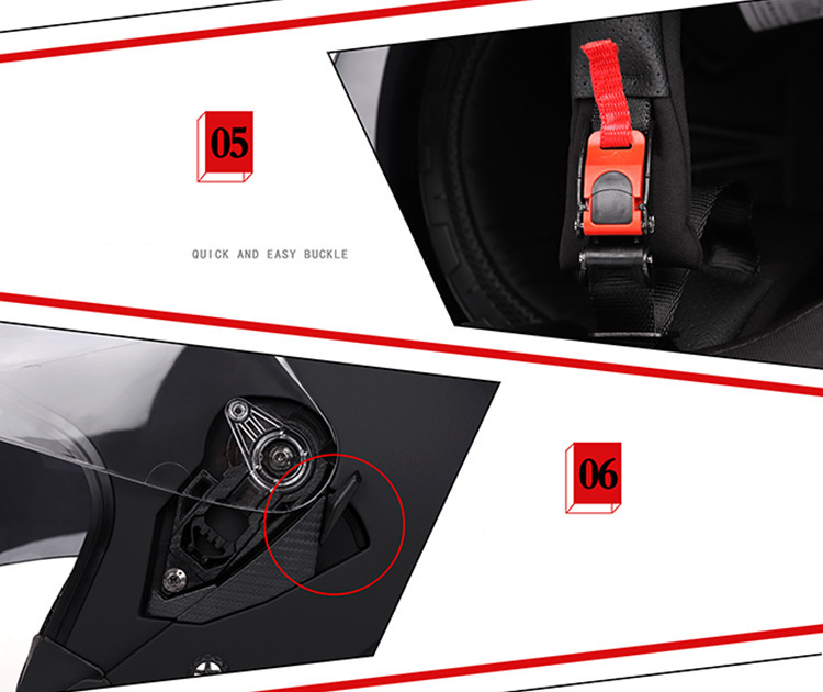 Double lens helmet Motorcycle helmet Electric bike helmet commuter motorcycle helmet_autovado.com